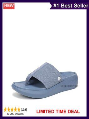 Vionic Aqua Flip Flops Platform Sandals Cushioned Arch Support